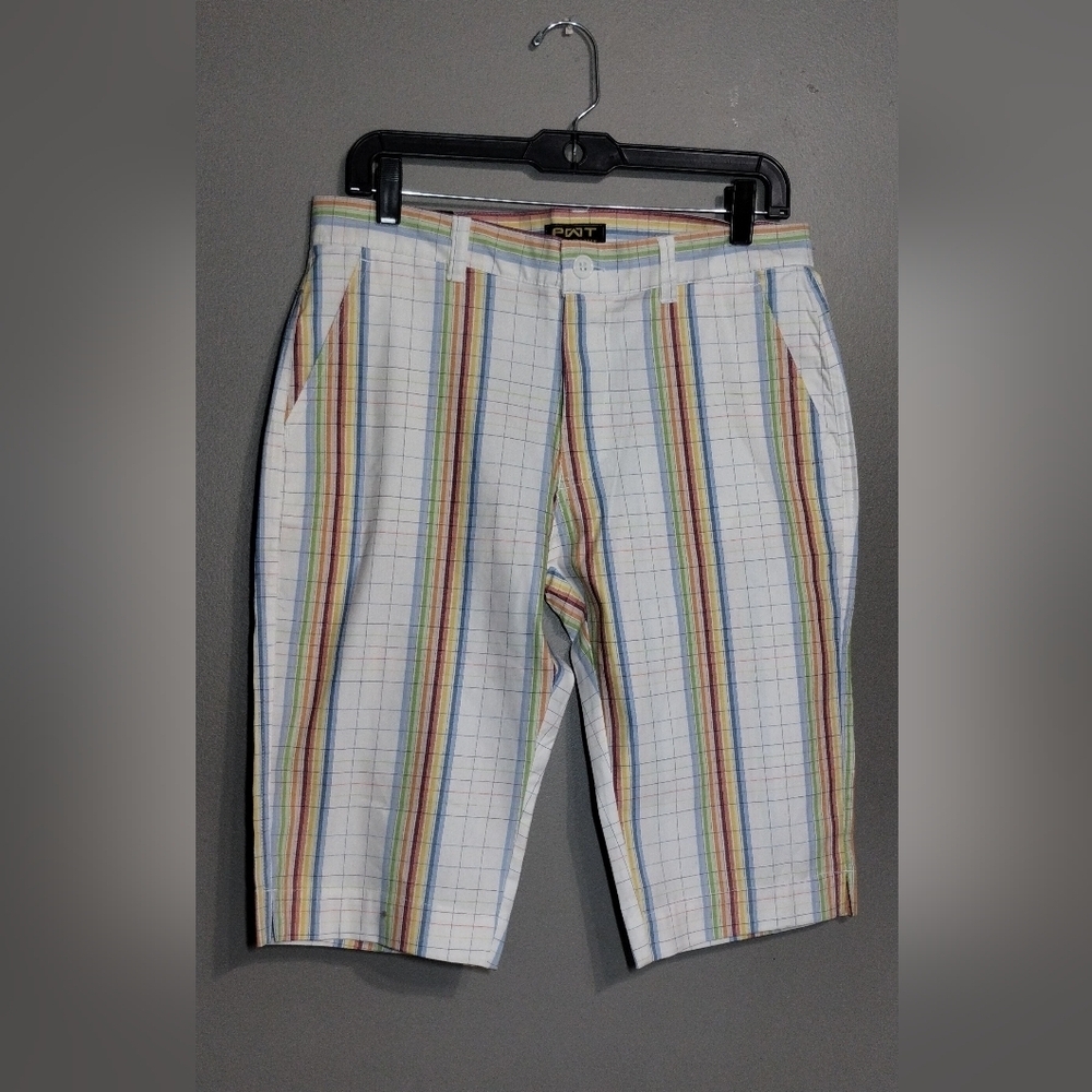 PWT Juniors (11) Multicolor Striped Shorts